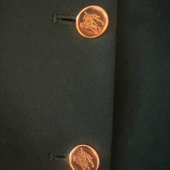 Burberry vintage green wool blazer jacket size 16 - Picture 5 of 12